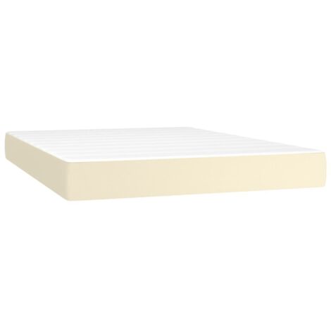 Materasso a Molle Crema 140x190x20 cm in Similpelle vidaXL
