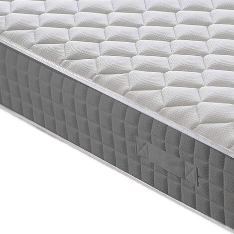 con rivestimento trapuntato di alta qualit/à H2 altezza 20 cm 70 x 190 cm colore: Bianco Materasso a molle insacchettate MSS Medic