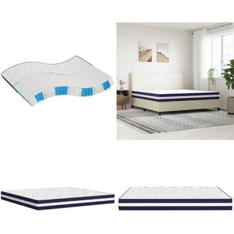 Materasso a Molle Insacchettate Medio Rigido 200x200 cm - Materasso a molle - Materasso morbido