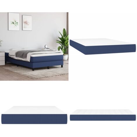 Materasso a Molle Insacchettate Rigidità Media Blu 120x200x20 cm in Tessuto - Schiuma - Sonno riposante