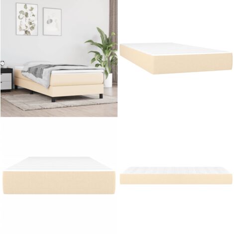 Materasso a Molle Insacchettate Rigidità Media Crema 90x200x20 cm - Schiuma - Supporto medio-duro