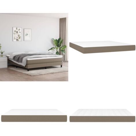 Materasso a Molle Insacchettate Rigidità Media Grigio Tortora 160x200x20 cm - Materasso a molle - Materasso con schiuma