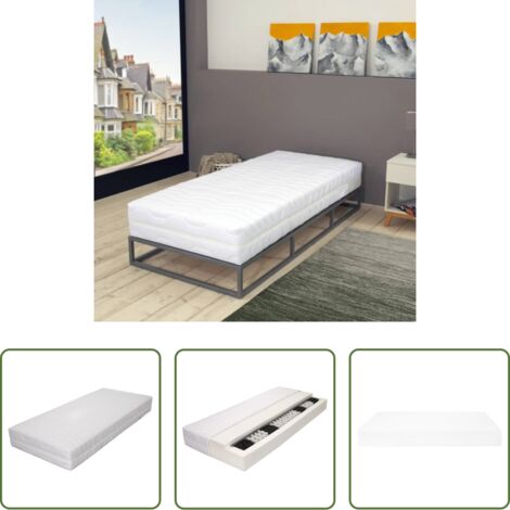 Materasso a molle insacchettato -  Materasso 80x200 cm 7 Zone a Molle Insacchettate 20 cm H2
