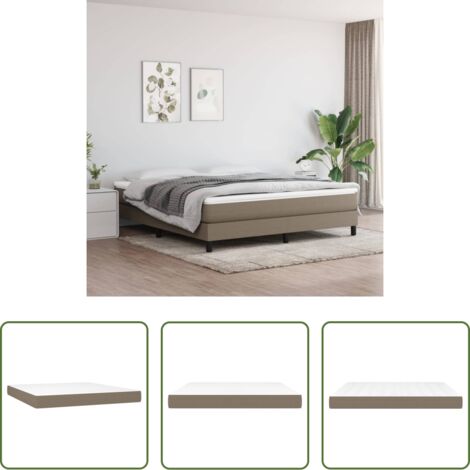 Materasso a molle -  Materasso a Molle Insacchettate Rigidità Media Grigio Tortora 160x200x20 cm