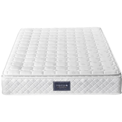 Materasso a molle, materasso in schiuma fredda a 7 zone, molle insacchettate, 160x200 cm, certificato 100% Oeko-Tex senza sostanze nocive, coprimaterasso trapuntato in microfibra, grado di durezza H3,