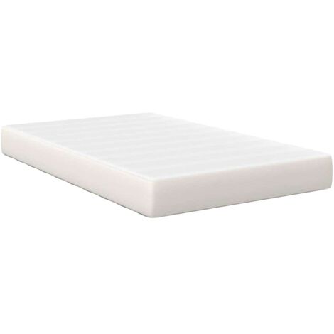 Materasso da Letto con materasso Crema 120 x 190 cm Tessuto vidaXL