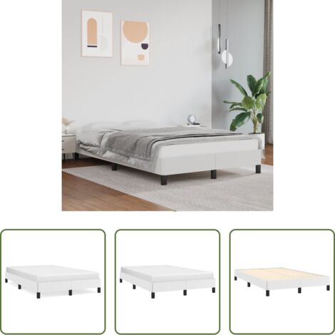 Materasso da letto -  Giroletto Bianco 120x200 cm in Similpelle