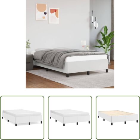 Materasso da letto -  Giroletto Bianco 120x200 cm in Similpelle
