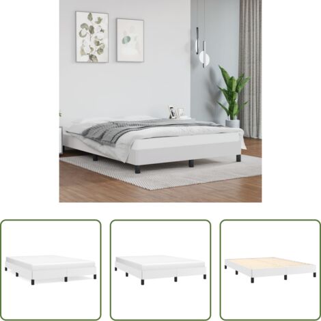 Materasso da letto - Giroletto Bianco 140x190 cm in Similpelle