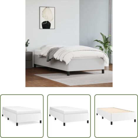 Materasso da letto -  Giroletto Bianco 80x200 cm in Similpelle