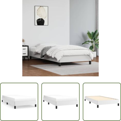 Materasso da letto -  Giroletto Bianco 80x200 cm in Similpelle