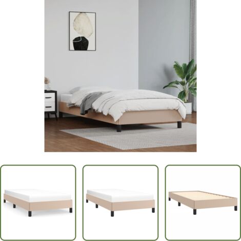 Materasso da letto -  Giroletto Cappuccino 80x200 cm in Similpelle