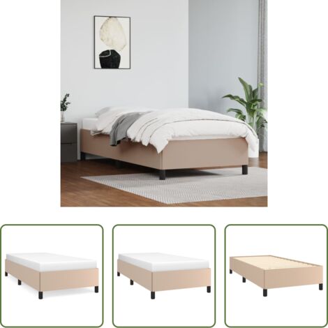 Materasso da letto -  Giroletto Cappuccino 80x200 cm in Similpelle