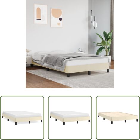 Materasso da letto -  Giroletto Crema 120x200 cm in Similpelle