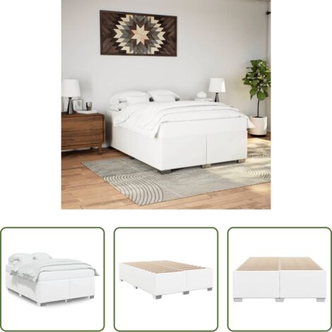 Materasso -  Giroletto Bianco 160x200 cm in Similpelle