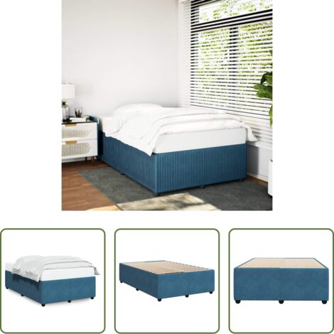Materasso -  Giroletto Blu 120x200 cm in Velluto