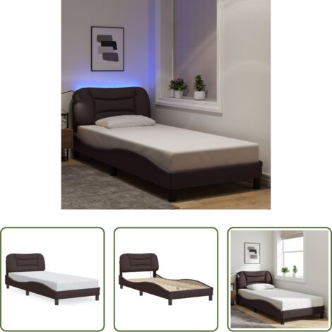 Materasso -  Giroletto con LED senza Materasso Hvar 80x200 cm Tessuto