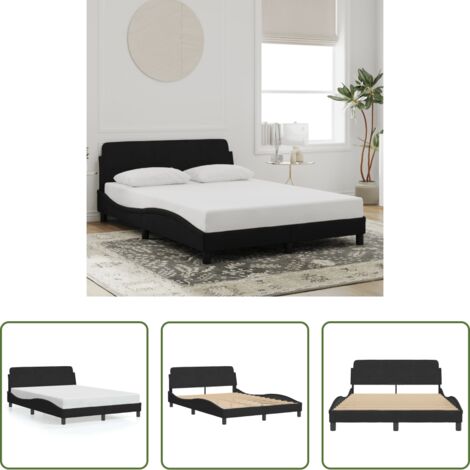 Materasso -  Giroletto Dover Nero 120x200 cm Velluto