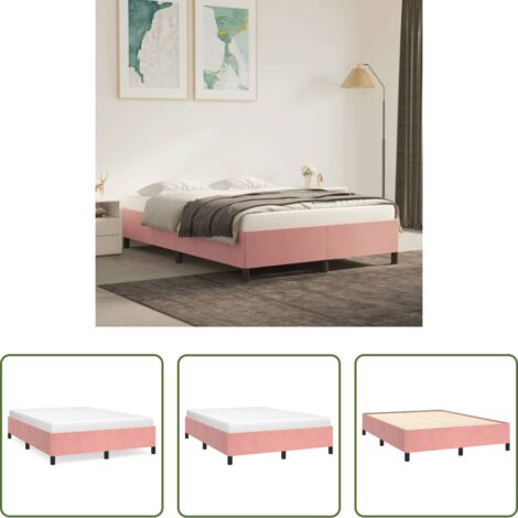 Materasso giroletto -  Giroletto Rosa 140x190 cm in Velluto