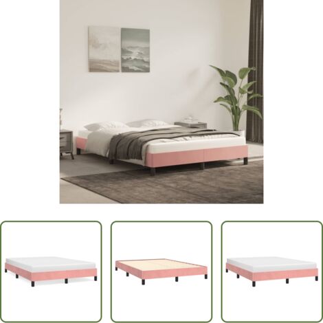 Materasso -  Giroletto Rosa 140x200 cm in Velluto