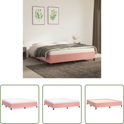 Materasso -  Giroletto Rosa 160x200 cm in Velluto