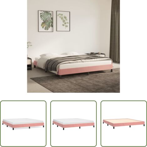 Materasso -  Giroletto Rosa 160x200 cm in Velluto