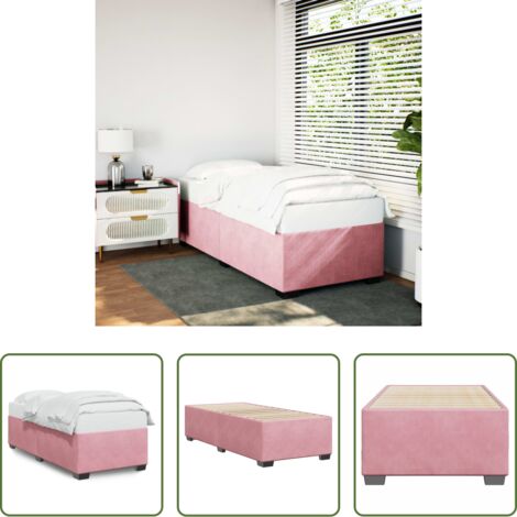Materasso -  Giroletto Rosa 80x200 cm in Velluto