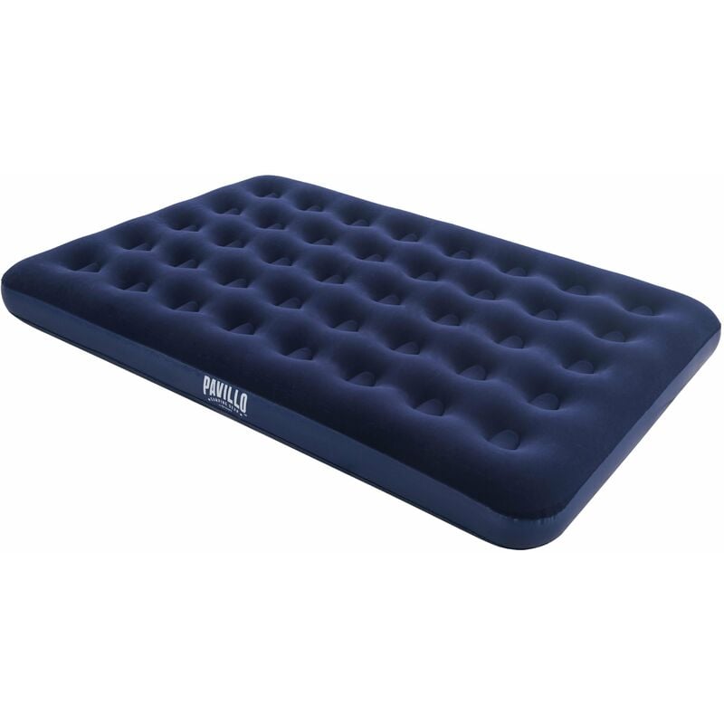 Materasso Gonfiabile Airbed Matrimoniale Velluto Blu Floccato Pavillo Bestway 67002