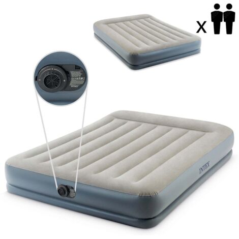 Materasso Gonfiabile Gonfiabile 203x152 cm con Pompa Doppia Intex 64118ND