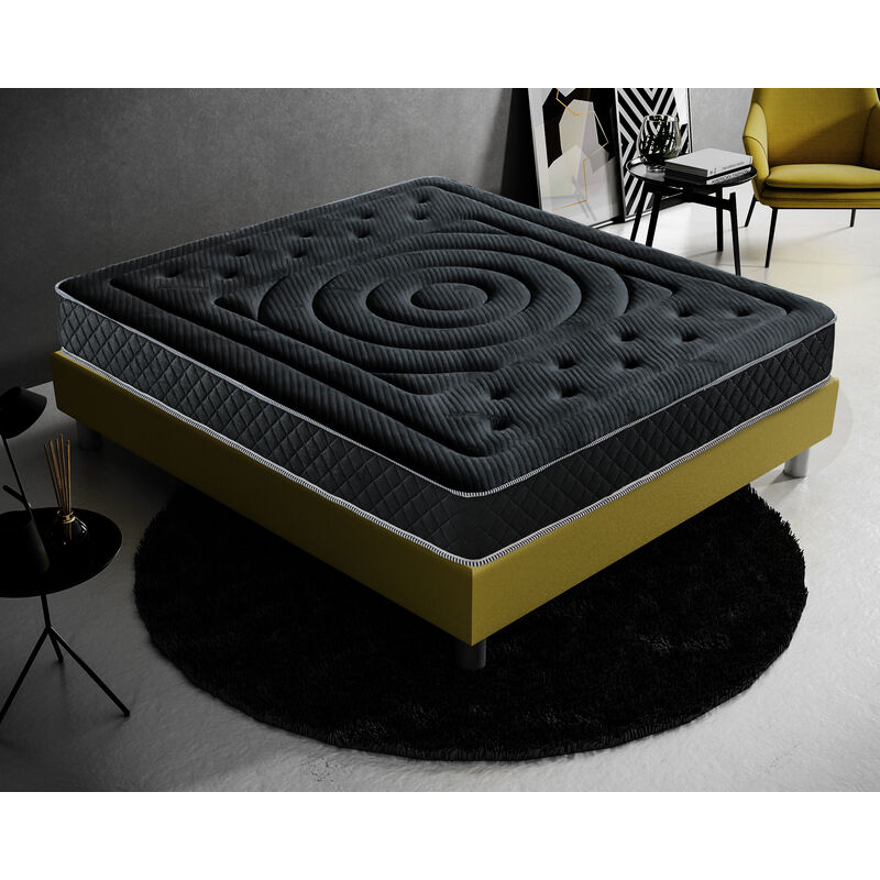 Materasso in Memory Foam – BlackMoon – Alto 21 cm – rivestimento grafene 140x190