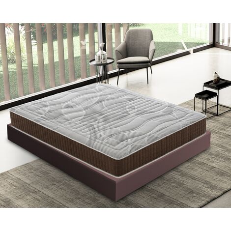 MaterassieDoghe - Materasso 140x190 in Memory Foam - Alto 15 cm – 13 Zone  di Comfort - Rigidità H3 - Ortopedico