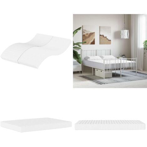 Materasso in Schiuma Bianco 120x210 cm Durezza H2 H3 - Schiuma PU - Durezza H2