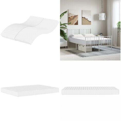 Materasso in Schiuma Bianco 140x200 cm Durezza H2 H3 - Schiuma PU - Durezza H2