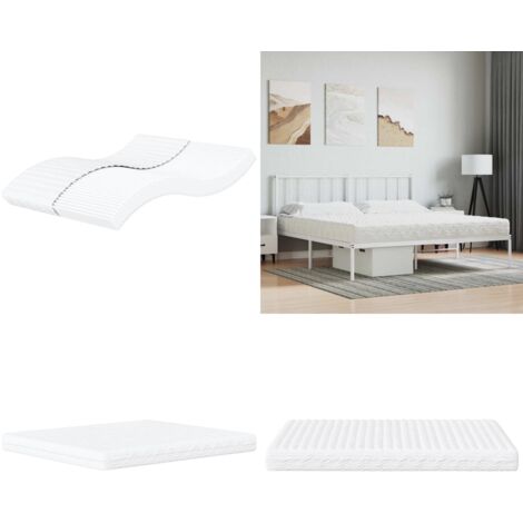 Materasso in Schiuma Bianco 160x220 cm Durezza H2 H3 - Schiuma PU - Durezza H2