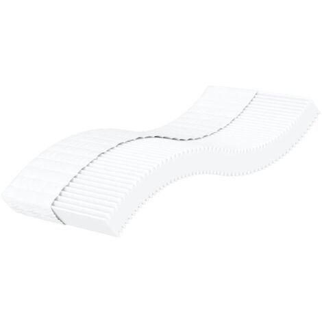 Materasso in Schiuma Bianco 90x210 cm Durezza H2 H3 vidaXL