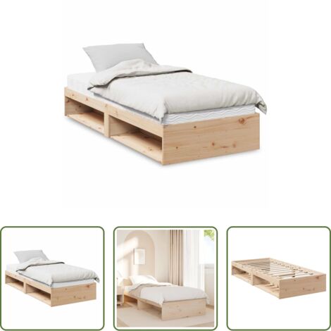 Materasso in schiuma -  Dormeuse con Materasso 90x200 cm in Legno Massello di Pino