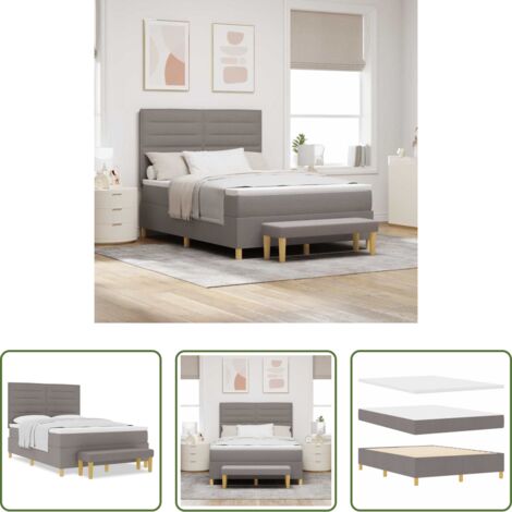 Materasso in schiuma -  Letto a molle con materasso Talpa 140 x 190 cm Tessuto