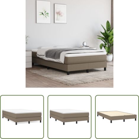 Materasso letto -  Struttura Letto a Rete a Molle Tortora 120x200 cm Tessuto