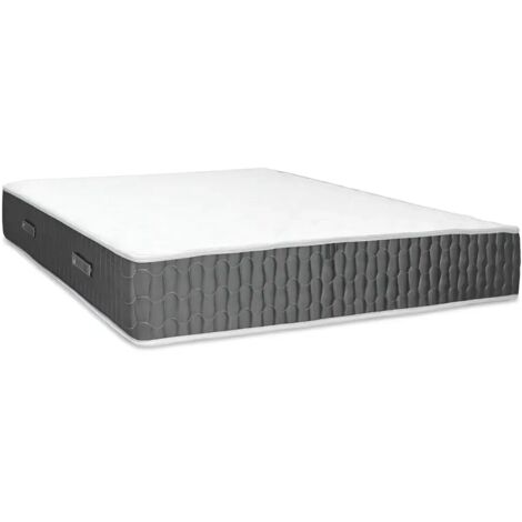 Materasso Matrimoniale 160x190x25 cm Memory Foam Traspirante Grigio