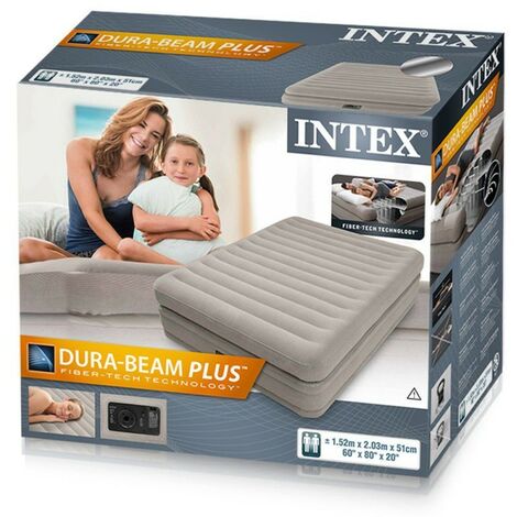 intex materasso matrimoniale gonfiabile comfort con pompa elettrica inclusa