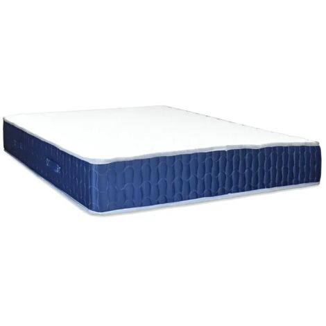 Materasso Matrimoniale Memory Invernale 160x190x25 cm Traspirante Blu