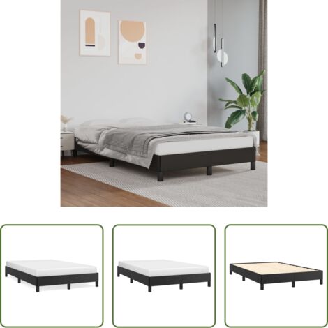 Materasso per letto -  Giroletto Nero 120x200 cm in Similpelle