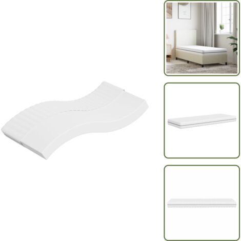 Materasso senza molle - vidaXL Materasso in Schiuma Mediamente Morbido 90x190cm Single Size - Materasso per sonno