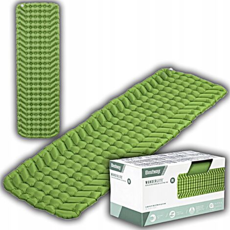 MATERASSO SINGOLO, MATERASSINO PER DORMIRE, MATERASSINO TURISTICO 188x59x7CM, VERDE