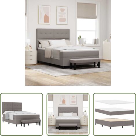 Materasso Talpa -  Letto a molle con materasso Talpa 140 x 190 cm Tessuto