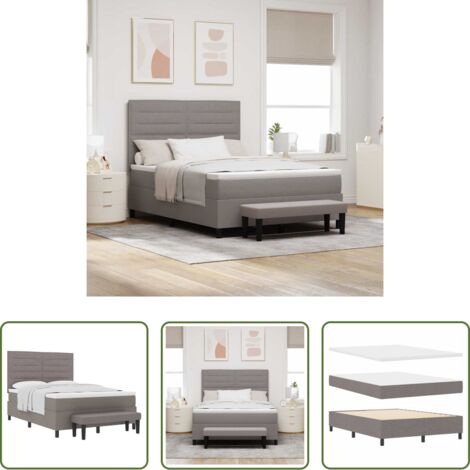 Materasso Talpa -  Letto a molle con materasso Talpa 140 x 190 cm Tessuto
