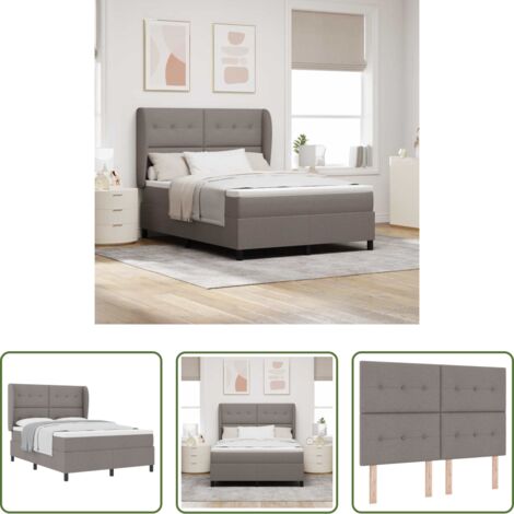 Materasso Talpa -  Letto a molle con materasso Talpa 140 x 190 cm Tessuto