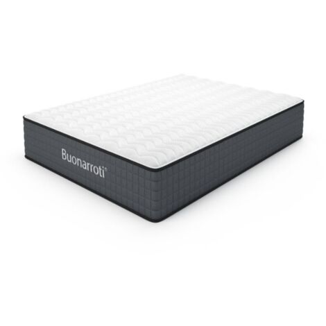 Materasso una piazza e mezza 120x190X25H molle insacchettate e memory foam Balto