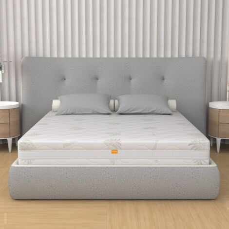 Materasso Una Piazza e Mezza 120x200, alto 26 cm - Memory, Gel Relaxa, Sfoderabile, Rivestimento Aloe Vera  Prime