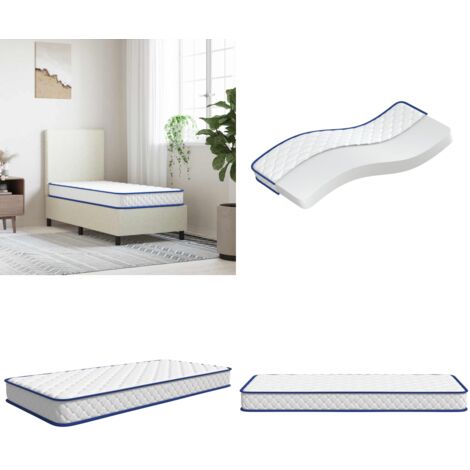 Materasso Viscoelastico Bianco 80x160x17 cm Morbido - Schiuma - Sonno ristoratore